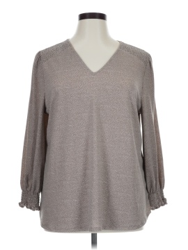 Adrianna Papell Long Sleeve Blouse