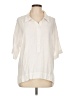 Splendid Ivory 3/4 Sleeve Button-Down Shirt Size L - photo 1