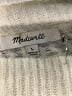 Madewell Ivory Cable Winslow Mockneck  Pullover Sweater Size L - photo 7