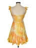 AaKaa Tie-dye Yellow Cocktail Dress Size S - photo 2