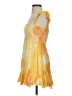 AaKaa Tie-dye Yellow Cocktail Dress Size S - photo 5