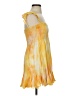 AaKaa Tie-dye Yellow Cocktail Dress Size S - photo 4