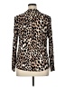 INC International Concepts Animal Print Brown Long Sleeve Blouse Size XL - photo 2