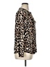 INC International Concepts Animal Print Brown Long Sleeve Blouse Size XL - photo 4