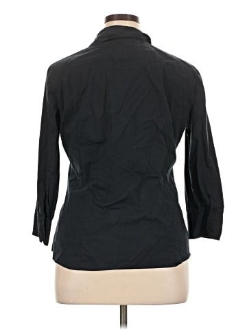 New York & Company 3/4 Sleeve Button-Down Shirt (view 2)