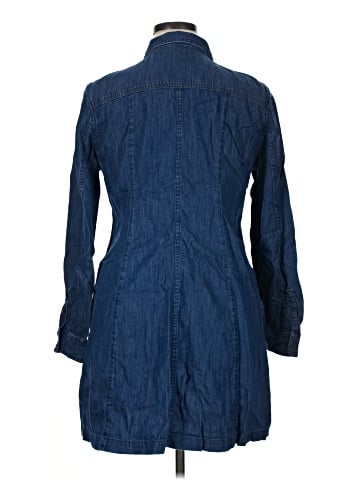 Madewell Denim Seamed Mini Dress in Clearfield Wash (view 2)