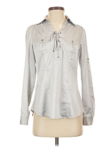 White House Black Market Long Sleeve Blouse (view 1)