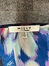 Milly 100% Polyester Blue 3/4 Sleeve Blouse Size L - photo 7