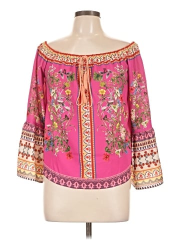 Umgee 3/4 Sleeve Blouse (view 1)