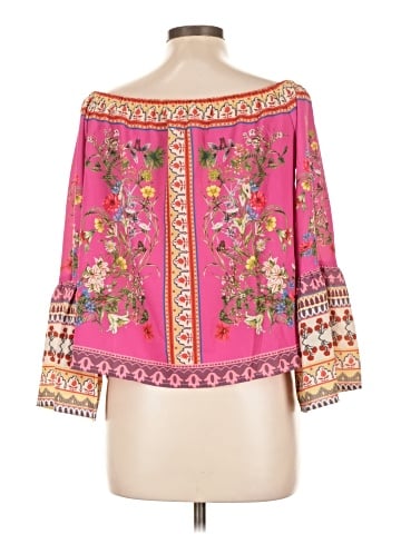 Umgee 3/4 Sleeve Blouse (view 2)