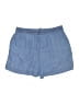 BeachLunchLounge Solid Blue Denim Shorts Size L - photo 2
