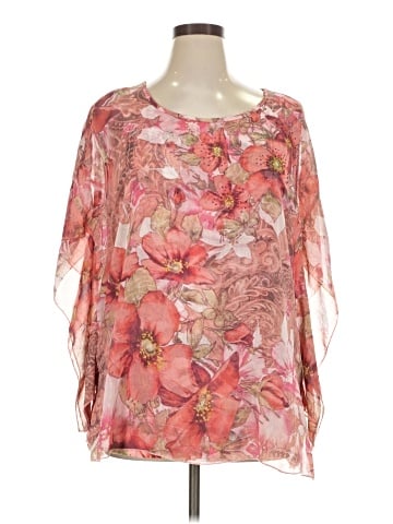 NY Collection 3/4 Sleeve Blouse (view 1)