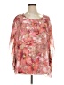 NY Collection Pink 3/4 Sleeve Blouse Size XL - photo 1
