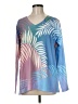 Soft Surroundings Blue Long Sleeve Blouse Size M - photo 1