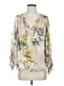 Maven West 100% Polyester Ivory 3/4 Sleeve Blouse Size S - photo 1