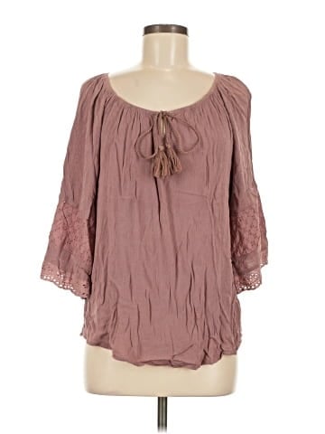 AVLN Studio 3/4 Sleeve Blouse (view 1)