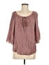 AVLN Studio 100% Rayon Brown 3/4 Sleeve Blouse Size L - photo 1