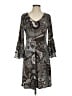 MSK Paisley Gray Casual Dress Size S - photo 1