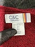 C&C California Burgundy Red Pullover Sweater Size L - photo 7