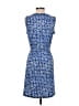 T by Talbots Print Blue Casual Dress Size M (petite) - photo 2