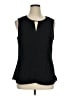 Nic + Zoe 100% Polyester Black Sleeveless Blouse Size XL - photo 1