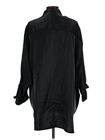 Topshop Long Sleeve Button-Down Shirt (view 2)