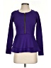 Venus Purple Long Sleeve Blouse Size XS - photo 1