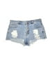 Pull&Bear Blue Denim Shorts Size 32 waist - photo 1