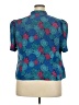 Leslie Fay 100% Polyester Teal Short Sleeve Blouse Size 18WP - photo 2