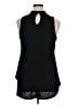 Discreet Black Sleeveless Blouse Size XL - photo 2