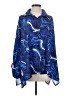 Touche 100% Polyester Paisley Blue Long Sleeve Blouse Size S - photo 1