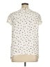 Long Tall Sally Polka Dots Ivory Short Sleeve Blouse Size 16 - photo 2