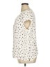 Long Tall Sally Polka Dots Ivory Short Sleeve Blouse Size 16 - photo 5