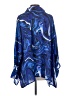 Touche 100% Polyester Paisley Blue Long Sleeve Blouse Size S - photo 2