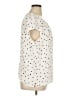 Long Tall Sally Polka Dots Ivory Short Sleeve Blouse Size 16 - photo 4