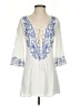 A'gaci 100% Rayon White Long Sleeve Blouse Size S - photo 1