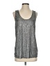 Rock & Republic 100% Polyester Silver Sleeveless Top Size S - photo 1