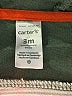 Carter's 100% Cotton Stripes Green Windbreaker 0-3 MO / 3 MO - photo 3