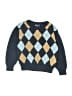 Kitestrings 100% Cotton Argyle Blue Pullover Sweater Size 5 - 6 - photo 1