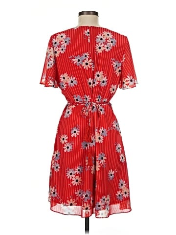 Madewell Button-Wrap Dress in Daisy Society (view 2)