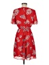 Madewell 100% Polyester Print Red Casual Dress Size 8 - photo 2