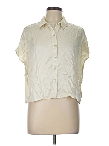 J by Joie Short Sleeve Silk Top (view 1)