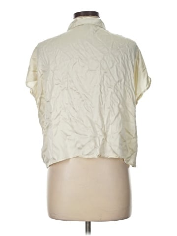 J by Joie Short Sleeve Silk Top (view 2)