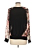 Xhilaration 100% Polyester Black Long Sleeve Blouse Size L - photo 2