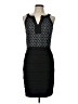 En Focus Studio 100% Polyester Argyle Black Cocktail Dress Size 10 - photo 1