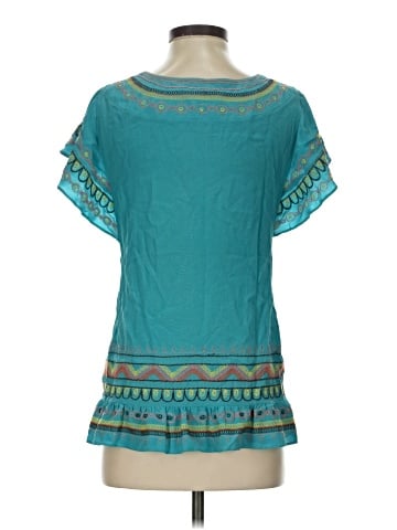 Nanette Lepore Short Sleeve Silk Top (view 2)