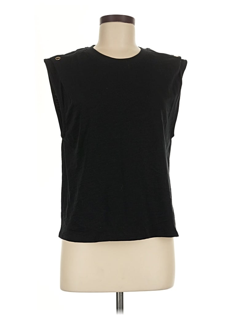 Pre-owned Nation Ltd Sleeveless T-shirt In Black