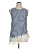 Cha Cha Vente Blue Sleeveless Blouse Size XL - photo 1