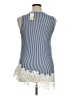 Cha Cha Vente Blue Sleeveless Blouse Size XL - photo 2