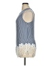 Cha Cha Vente Blue Sleeveless Blouse Size XL - photo 5